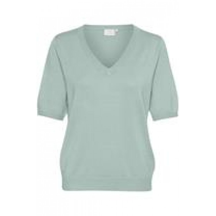  Kaffe V-neck pullover KALizza Granite Green SL